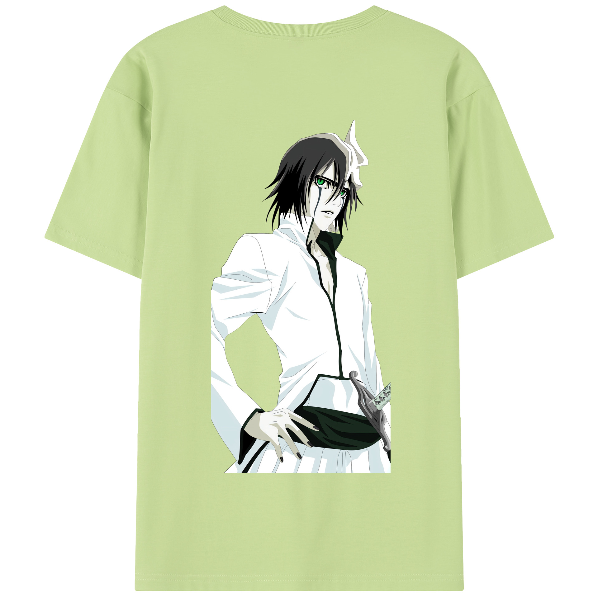 （画像用） ブリーチ ウルキオラ·シファー BLEACH Ulquiorra cifer 綿100％半袖Tシャツ（背面プリント）